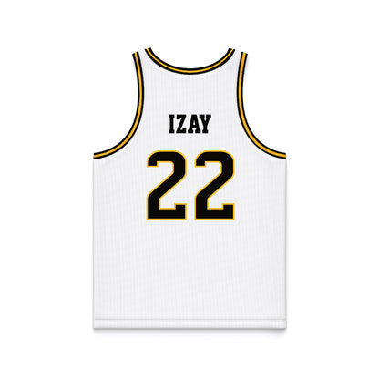Southern Miss - NCAA Men's Basketball : Tegra Izay - White Basketball Jersey-1