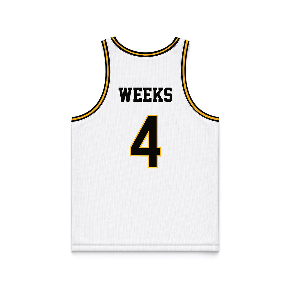 Southern Miss - NCAA Men's Basketball : Tylik Weeks - White Basketball Jersey-1