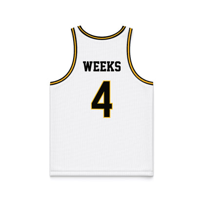 Southern Miss - NCAA Men's Basketball : Tylik Weeks - White Basketball Jersey-1