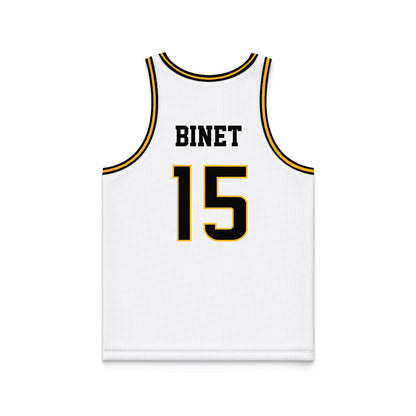 Southern Miss - NCAA Men's Basketball : Djahi Binet - White Basketball Jersey-1