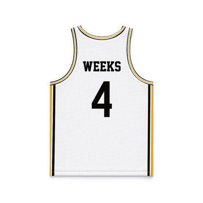 Southern Miss - NCAA Men's Basketball : Tylik Weeks - White Basketball Jersey-1