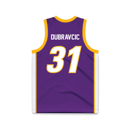 Northern Iowa - NCAA Men's Basketball : Marino Dubravcic - Purple Basketball Jersey-1