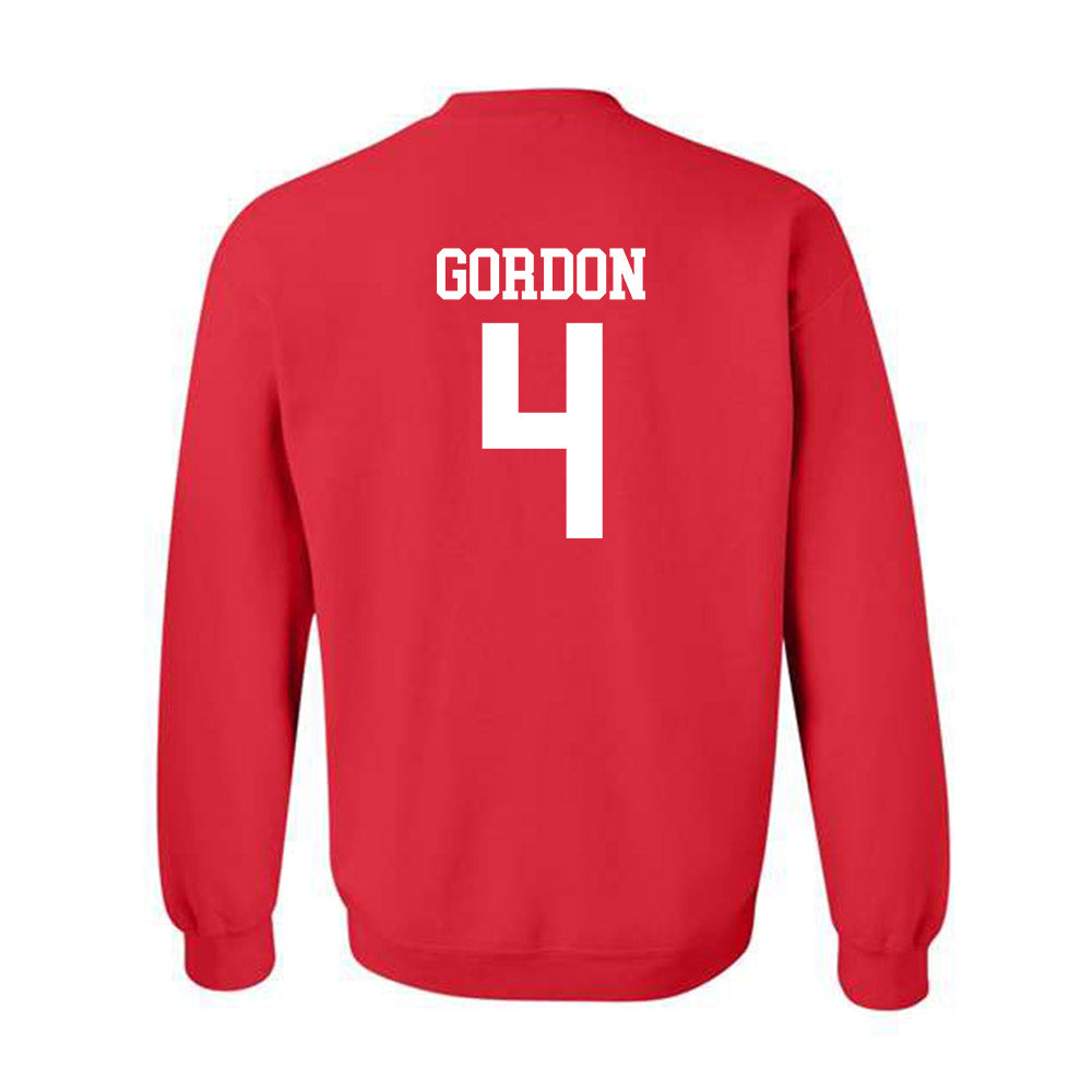 NC State - NCAA Men's Soccer : Joshua Gordon - Sports Shersey Crewneck Sweatshirt-1