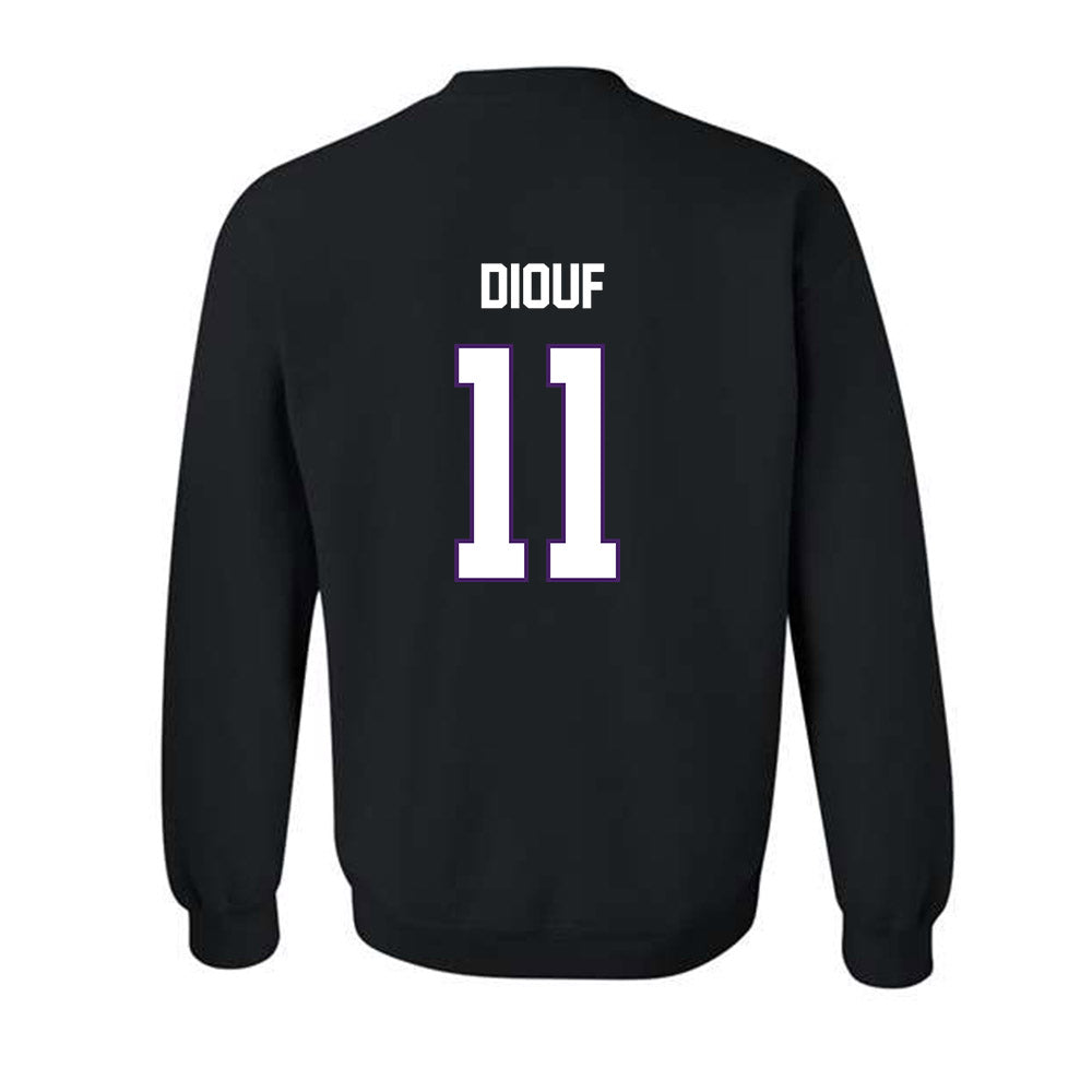 Northern Iowa - NCAA Men's Basketball : Ismael Diouf - Replica Shersey Crewneck Sweatshirt-1