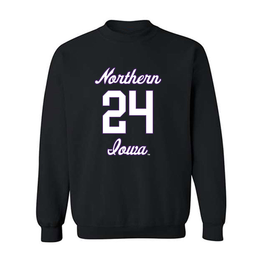Northern Iowa - NCAA Men's Basketball : Jalen Wilson - Replica Shersey Crewneck Sweatshirt-0