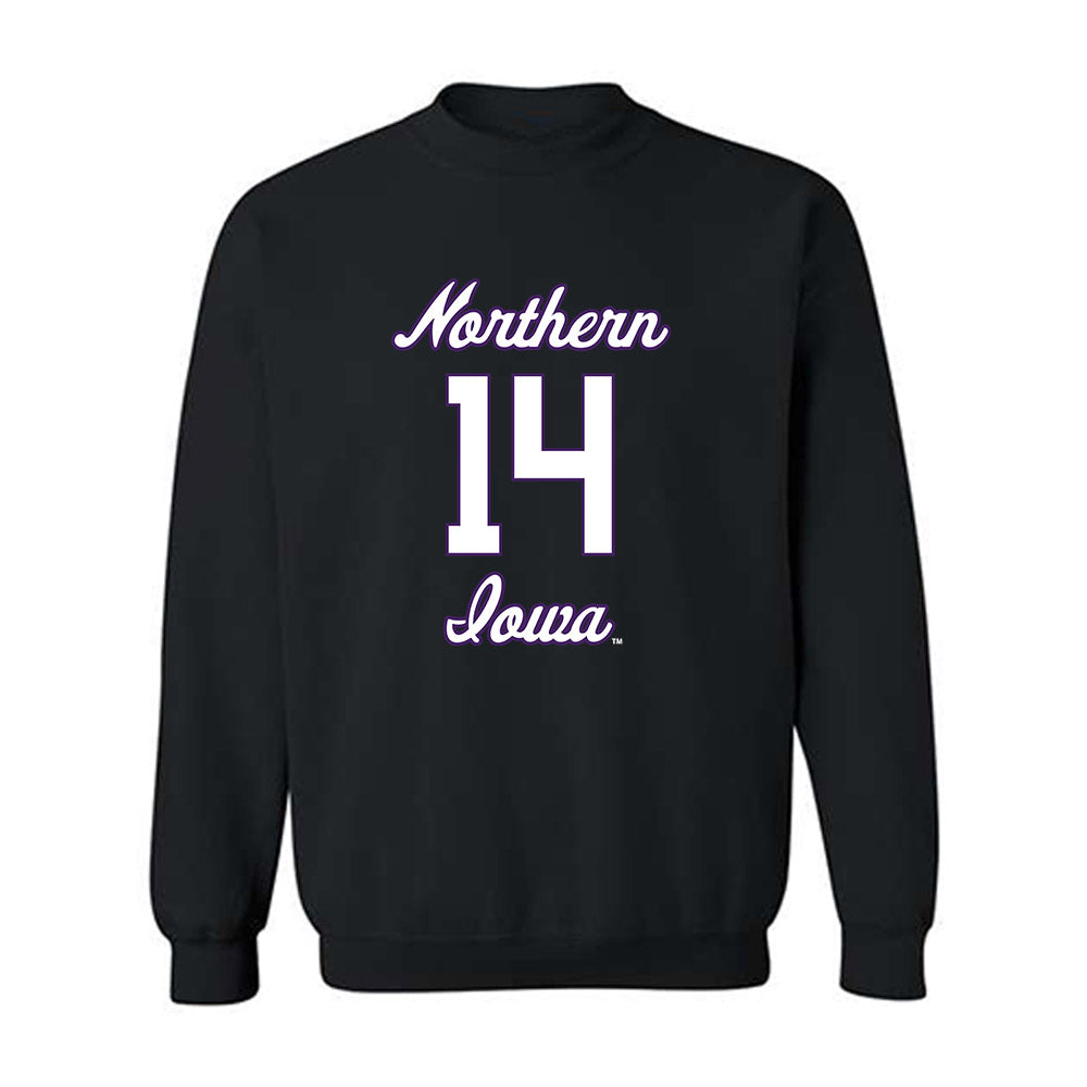 Northern Iowa - NCAA Men's Basketball : Tristan Smith - Replica Shersey Crewneck Sweatshirt-0