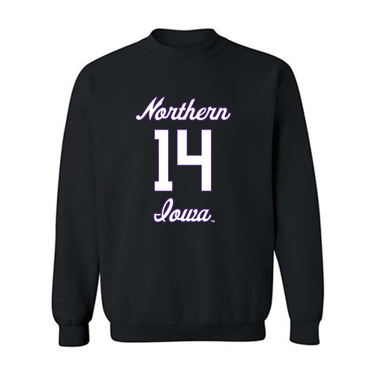 Northern Iowa - NCAA Men's Basketball : Tristan Smith - Replica Shersey Crewneck Sweatshirt-0
