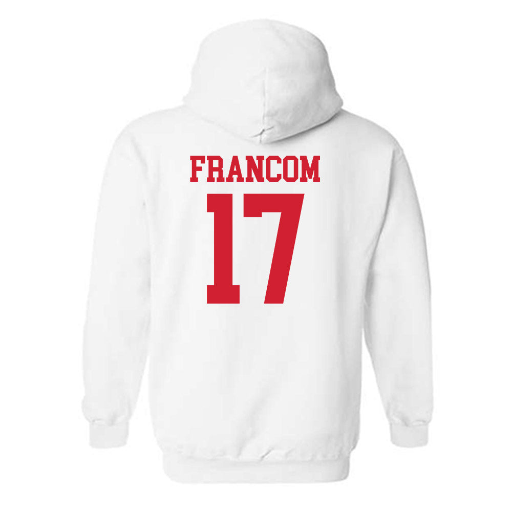 NC State - NCAA Women's Volleyball : Talia Francom - Sports Shersey Hooded Sweatshirt-1