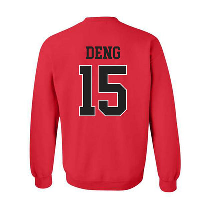 NC State - NCAA Men's Basketball : Jerry Deng - Sports Shersey Crewneck Sweatshirt-1