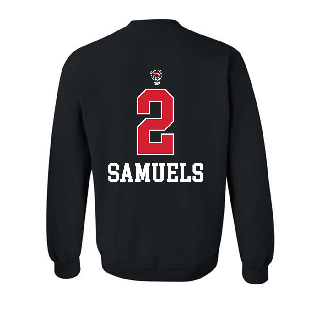 NC State - NCAA Women's Basketball : Qadence Samuels - Sports Shersey Crewneck Sweatshirt-1