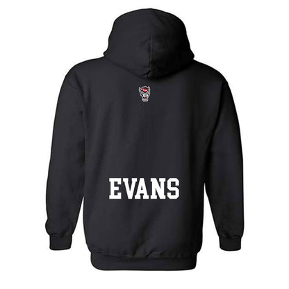 NC State - NCAA Men's Basketball : Kyle Evans - Sports Shersey Hooded Sweatshirt-1
