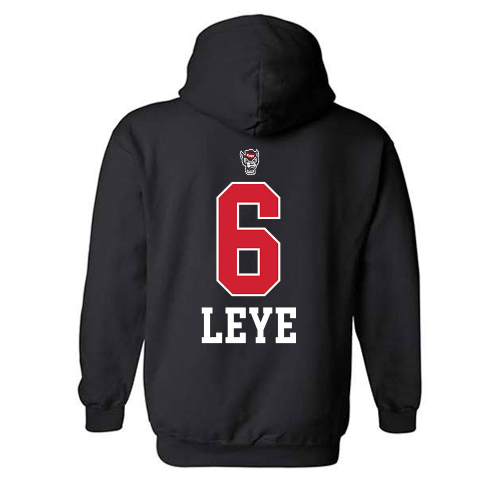 NC State - NCAA Women's Basketball : Ndeye Leye - Sports Shersey Hooded Sweatshirt-1