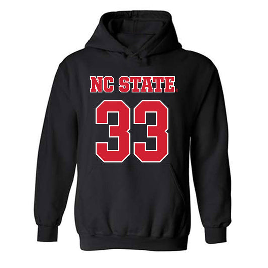 NC State - NCAA Men's Basketball : Zymicah Wilkins - Sports Shersey Hooded Sweatshirt-0