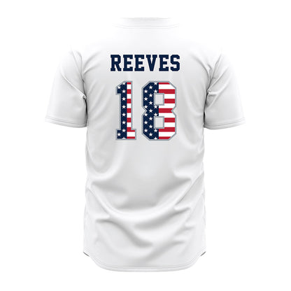 Troy - NCAA Baseball : Caden Reeves - White Jersey-1