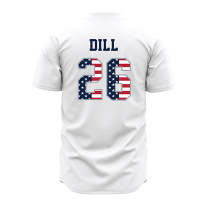 Troy - NCAA Baseball : Matthew Dill - White Jersey-1