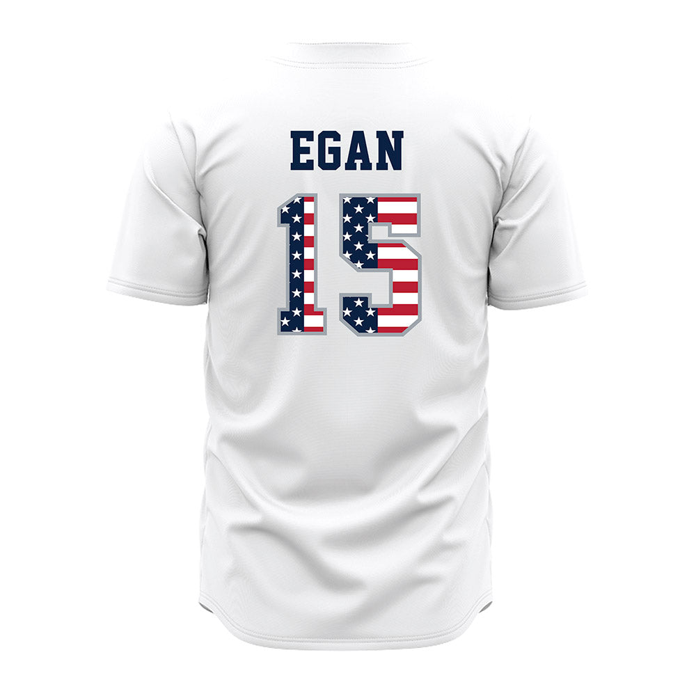 Troy - NCAA Baseball : Tommy Egan - White Jersey-1