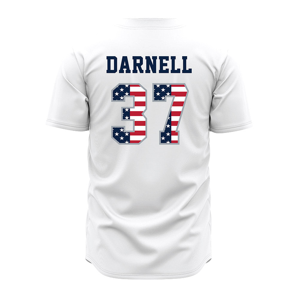 Troy - NCAA Baseball : Sean Darnell - White Jersey-1
