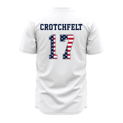 Troy - NCAA Baseball : Zach Crotchfelt - White Jersey-1