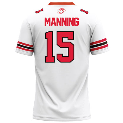 Lamar - NCAA Football : Mason Manning - White Football Jersey-1