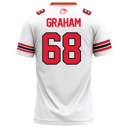 Lamar - NCAA Football : Zaylen Graham - White Football Jersey-1