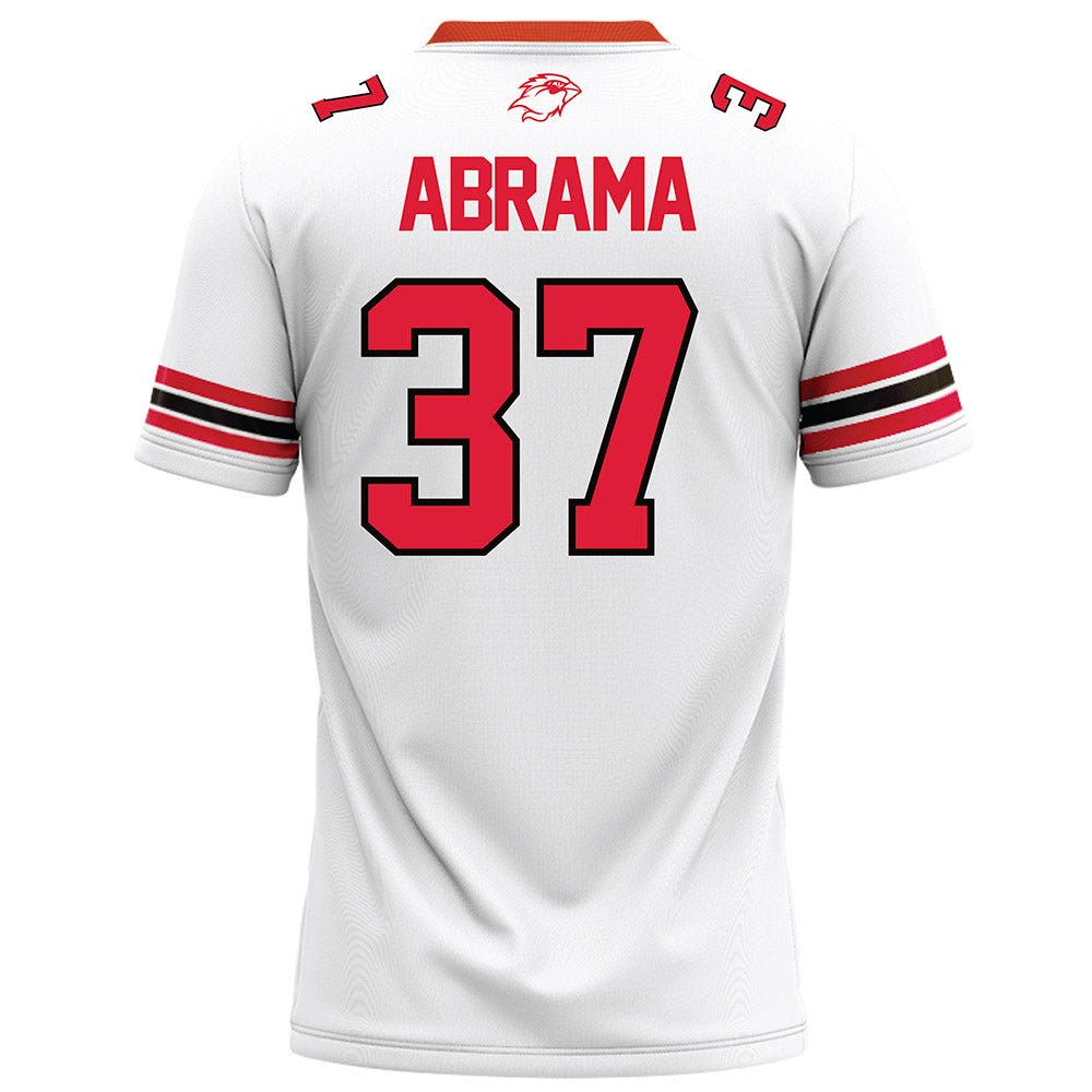 Lamar - NCAA Football : John Abrama - White Football Jersey-1