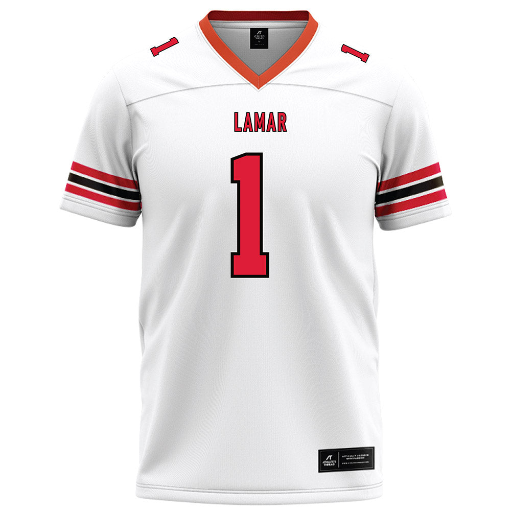 Lamar - NCAA Football : Davin Driskell - White Football Jersey-0