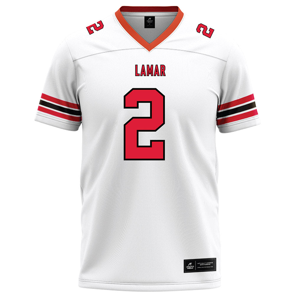 Lamar - NCAA Football : Brennen Bailey - White Football Jersey-0