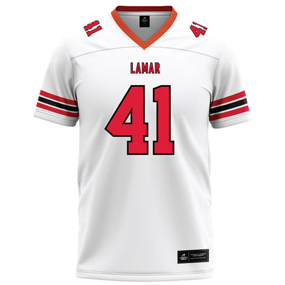 Lamar - NCAA Football : Nick Rossomando - White Football Jersey-0