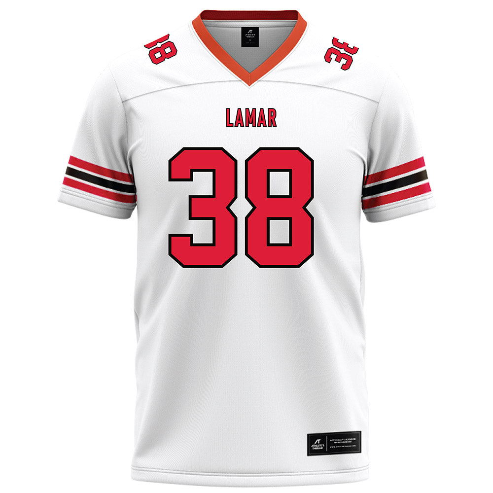 Lamar - NCAA Football : Jackson Cooper - White Football Jersey-0