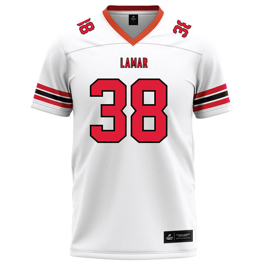 Lamar - NCAA Football : Jackson Cooper - White Football Jersey-0