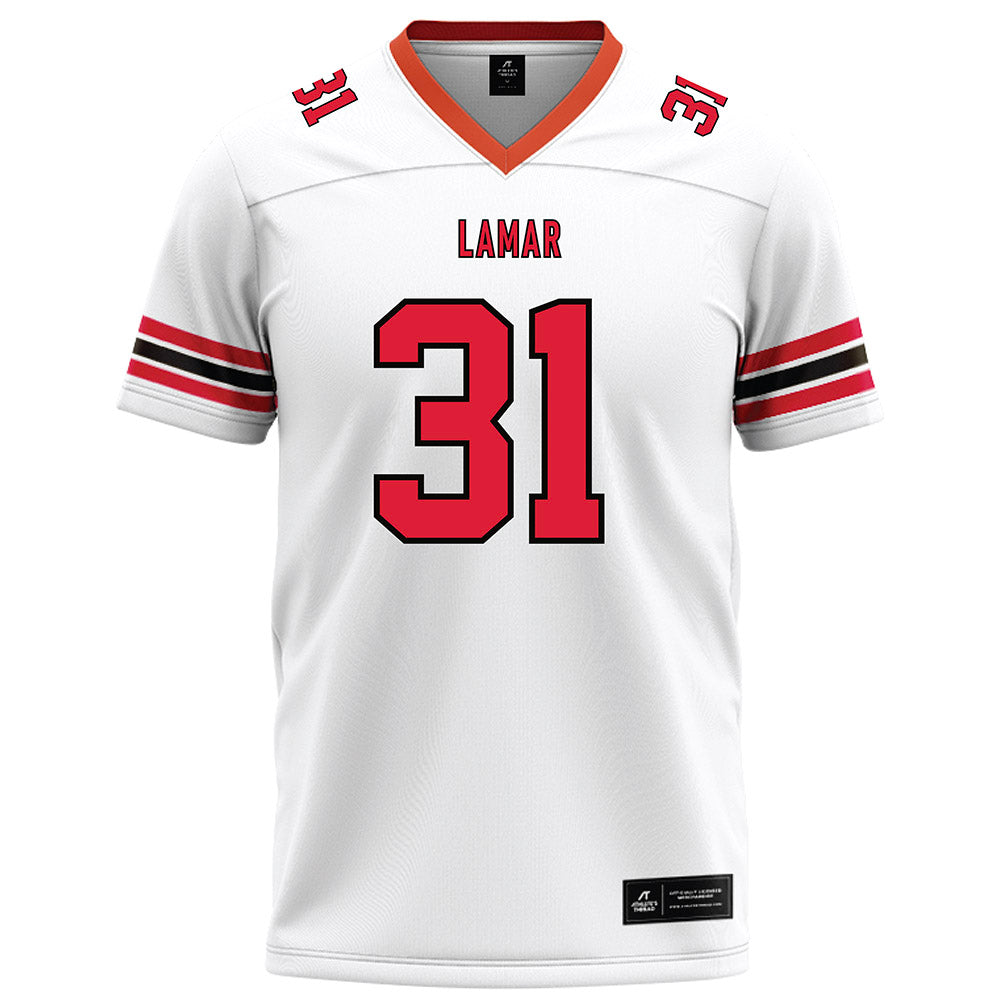 Lamar - NCAA Football : Kamron Hall - White Football Jersey-0