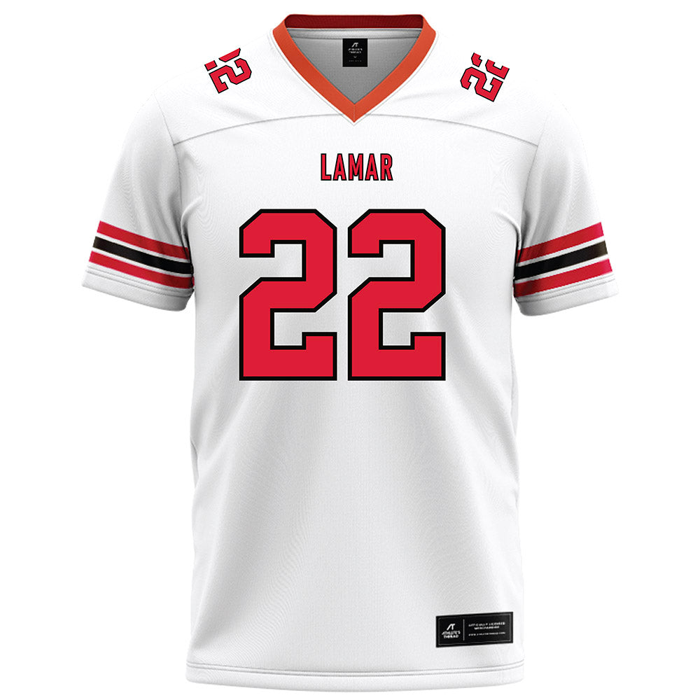 Lamar - NCAA Football : Alex Sumler - White Football Jersey-0