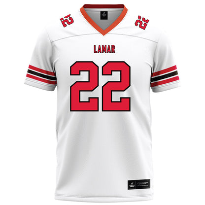 Lamar - NCAA Football : Alex Sumler - White Football Jersey-0