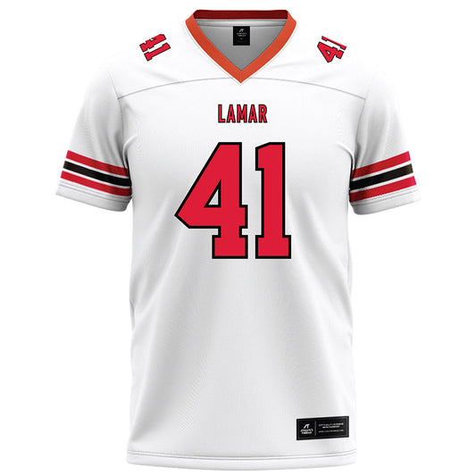 Lamar - NCAA Football : Taveian Landry - White Football Jersey-0