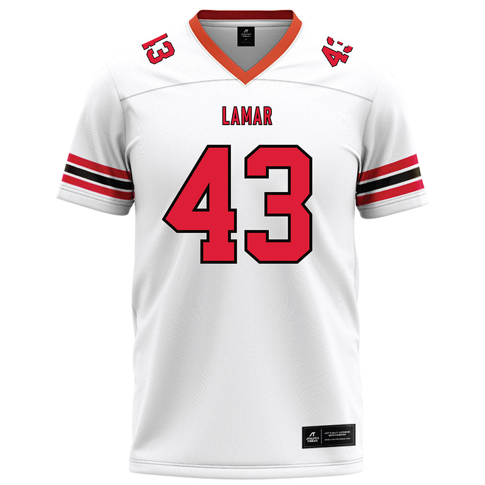 Lamar - NCAA Football : Ladamion Mcdowell - White Football Jersey-0