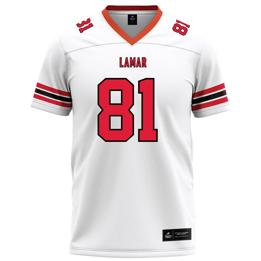 Lamar - NCAA Football : Bisi Bello - White Football Jersey-0