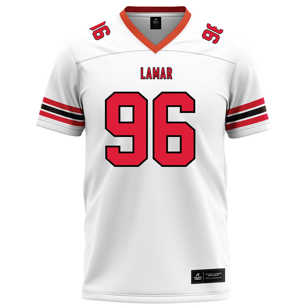 Lamar - NCAA Football : Fred Banks Jr - White Football Jersey-0