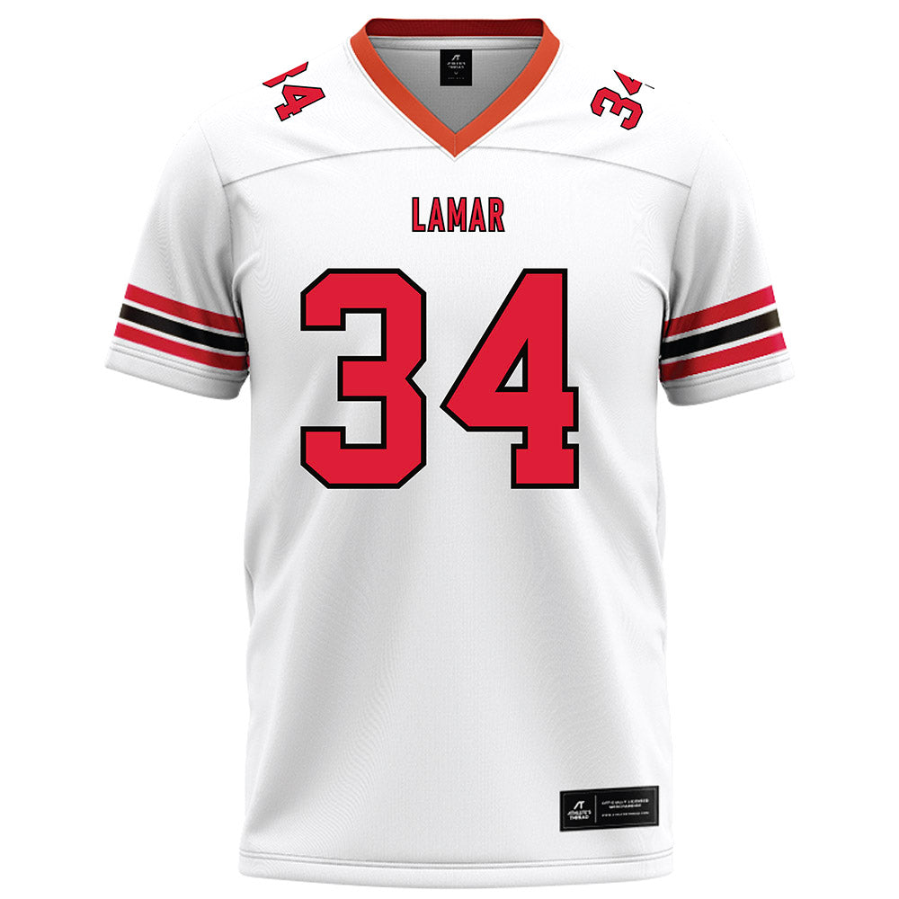 Lamar - NCAA Football : Ean Carr - White Football Jersey-0
