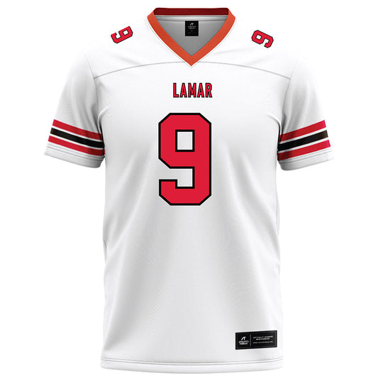 Lamar - NCAA Football : Mason Wuenschel - White Football Jersey-0