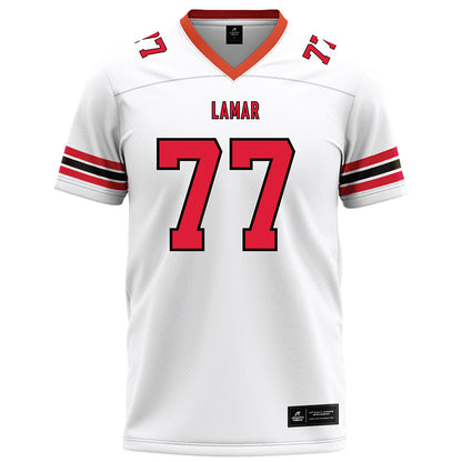 Lamar - NCAA Football : Colton Cordova - White Football Jersey-0