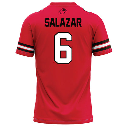 Lamar - NCAA Football : Julian Salazar - Red Football Jersey-1