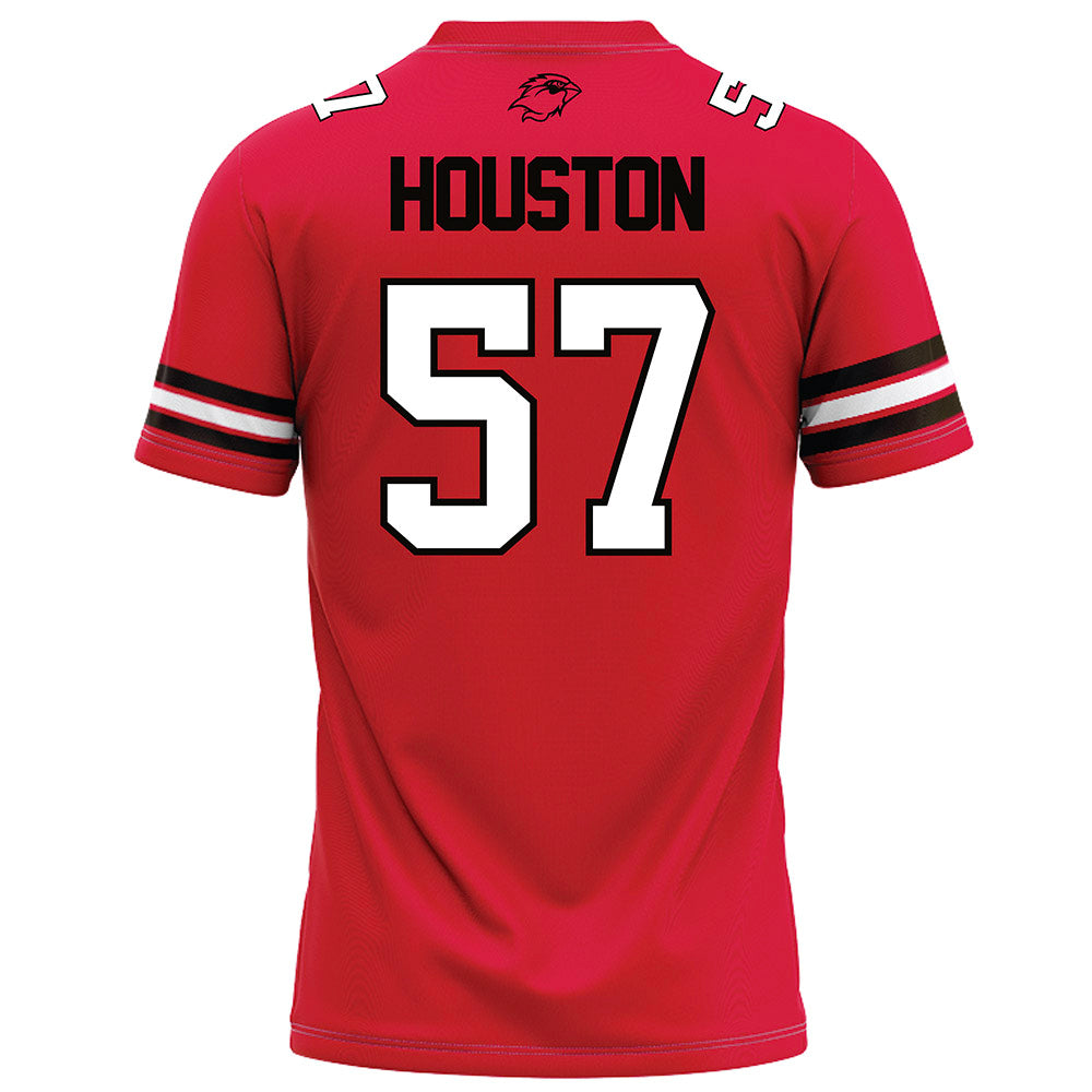 Lamar - NCAA Football : Courtlyn Houston - Red Football Jersey-1
