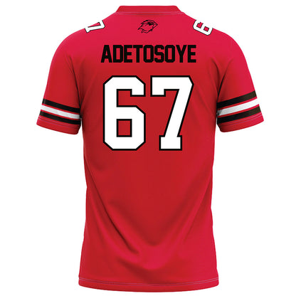 Lamar - NCAA Football : Adedapo Adetosoye - Red Football Jersey-1
