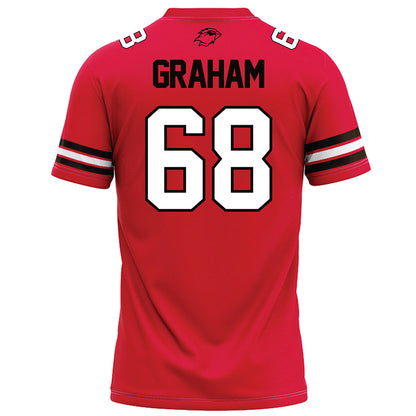 Lamar - NCAA Football : Zaylen Graham - Red Football Jersey-1
