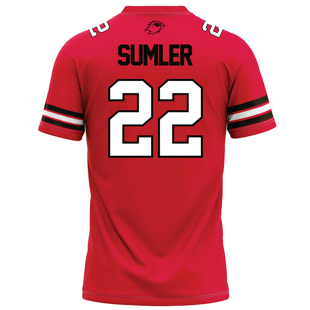 Lamar - NCAA Football : Alex Sumler - Red Football Jersey-1