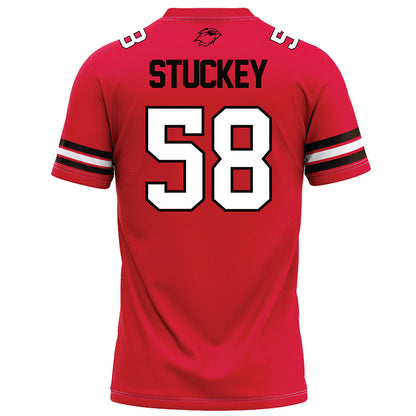 Lamar - NCAA Football : Brandon Stuckey - Red Football Jersey-1