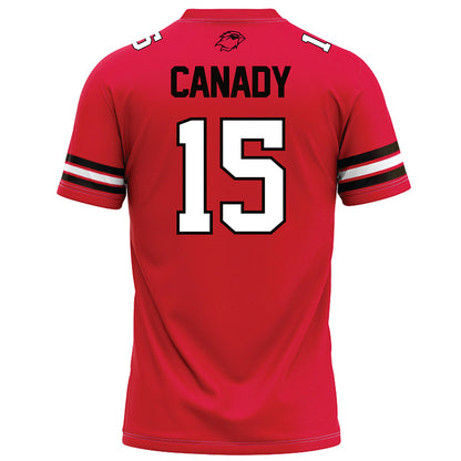 Lamar - NCAA Football : Koda Canady - Red Football Jersey-1
