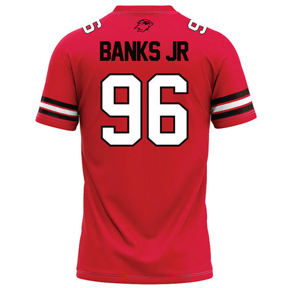 Lamar - NCAA Football : Fred Banks Jr - Red Football Jersey-1