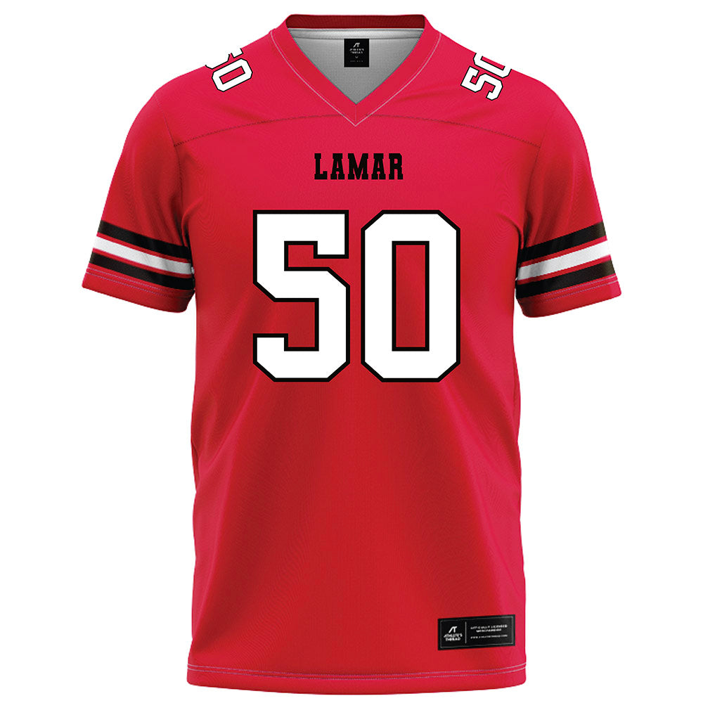Lamar - NCAA Football : IyiolaOluwa Solomi - Red Football Jersey