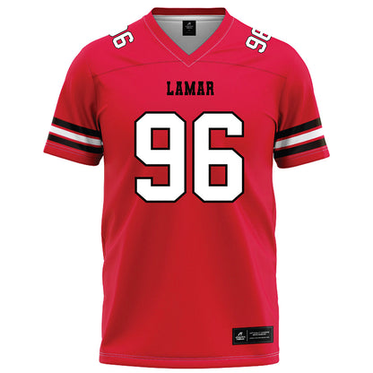 Lamar - NCAA Football : Fred Banks Jr - Red Football Jersey-0